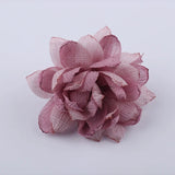 5PCS 9.5CM Chiffon Fabric DIY Wedding Dress Flowers