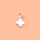 5PCS 925 Sterling Silver Gold-Plated Lucky Grass Pendant DIY Beading Material
