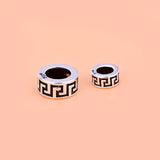 5PCS 925Sterling Thai silver loose flat beads, jewelry materials accessories