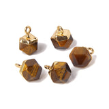 5PCS Multicolor Drop Stone Pendants 9x11MM Natural Tiny Quartz Agates Charms