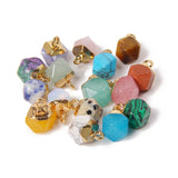 5PCS Multicolor Drop Stone Pendants 9x11MM Natural Tiny Quartz Agates Charms