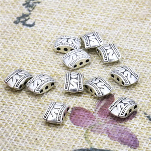5PCS Copper Metal 3Hole DIY Lucky Finding for Jewelry Making 7x10mm