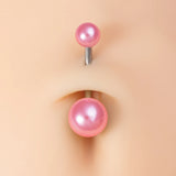 5PCS Acrylic Belly Rings 14G Navel Piercing Bar Belly Button Ring