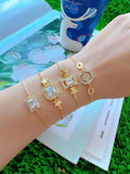 Adjustable Geometric Star Shape Bracelet Ethnic Charm Bangles Jewelry