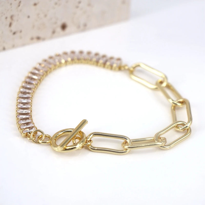 Adjustable Rainbow Zircon Tennis Bracelets for Women Wedding Jewelry