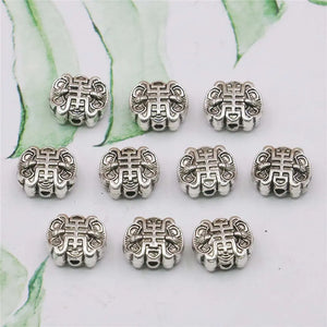 5PCS Longevity Lock Silver-plate Spacers for DIY Jewelry