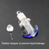 5PCS Anchor Name on Rice Glass Vial Pendant DIY Charms