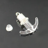 5PCS Anchor Name on Rice Glass Vial Pendant DIY Charms