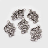 5PCS Antique Large Dragon Charms Pendants DIY Necklace Findings 50x35mm