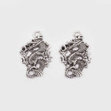 5PCS Antique Large Dragon Charms Pendants DIY Necklace Findings 50x35mm