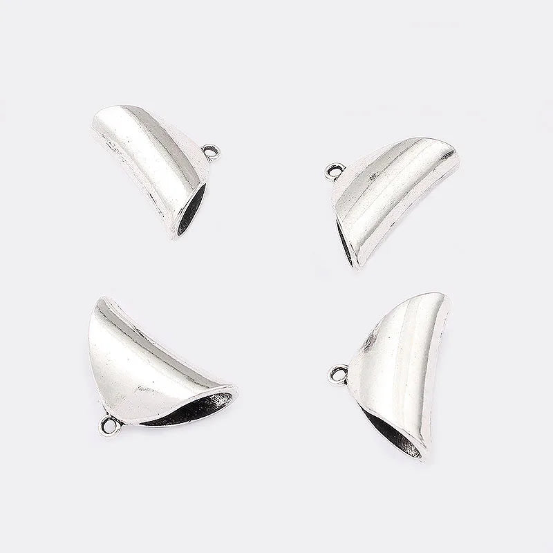 5PCS Antique Silver Spacer for 10*6mm Leather Cord