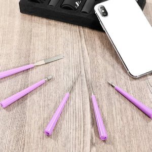 5PCS Diamond Tipped Bead Reamer Set Beading Hole Enlarger Tool