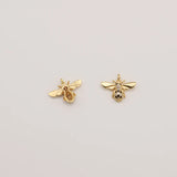 5PCS Bee Charm for Jewelry Making Earring Pendant Bracelet Necklace Accessories