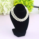 5PCS Mannequin Necklace Display Stand Holder Jewelry Pendant Decor