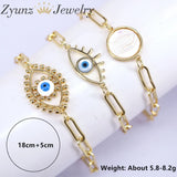 Eye Bracelet CZ Party Jewelry Women Men Eyes Adjustable Chain