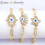 Eye Bracelet CZ Party Jewelry Women Men Eyes Adjustable Chain