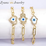 Eye Bracelet CZ Party Jewelry Women Men Eyes Adjustable Chain