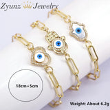 Eye Bracelet CZ Party Jewelry Women Men Eyes Adjustable Chain
