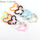 5PCS Butterfly Enamel Clasps for Jewelry Making