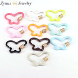 5PCS Butterfly Enamel Clasps for Jewelry Making