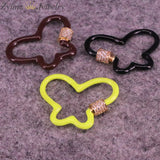 5PCS Butterfly Enamel Clasps for Jewelry Making