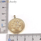 5PCS Micro Pave Cresent Moon Star Coin Pendant CZ Charm Necklace Bracelet