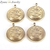 5PCS Micro Pave Cresent Moon Star Coin Pendant CZ Charm Necklace Bracelet