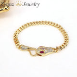 Bohemia CZ Pave Zircon Snake Bracelet Gift For Women