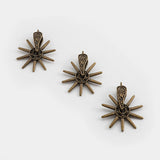 5PCS Antique Bronze Wheel Charms for Jewelry Making DIY Crafts