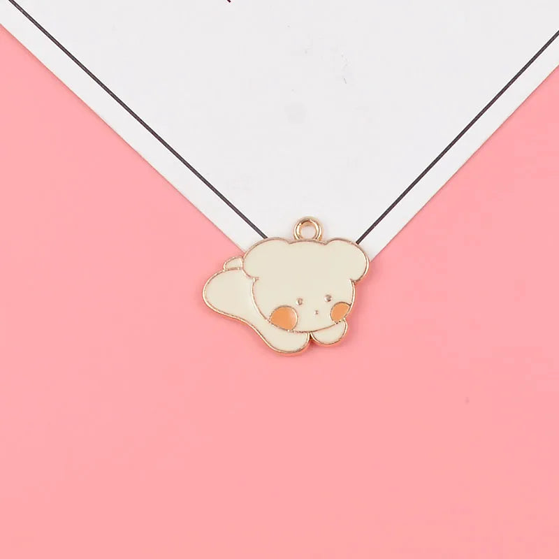5PCS Mixed Flower Animal Charms Alloy Pendant DIY Accessory