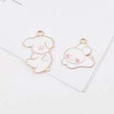 5PCS Mixed Flower Animal Charms Alloy Pendant DIY Accessory