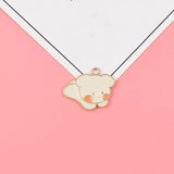 5PCS Mixed Flower Animal Charms Alloy Pendant DIY Accessory
