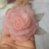 5PCS DIY Chiffon Flower Headwear Wedding Dress Home Decoration