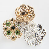 5PCS Crystal Rhinestones Brooches Pins Wedding Bouquets Metal Brooch