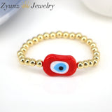 Colorful Evil Eye Bracelet for Women, Lampwork Eye Bracelet