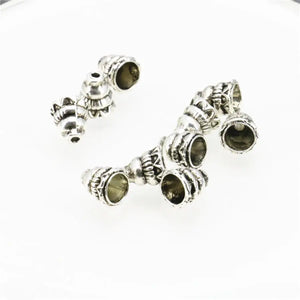 5PCS Copper Tower-Shape Gourd Lucky Beads 7x18mm