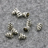 5PCS Copper Tower-Shape Gourd Lucky Beads 7x18mm