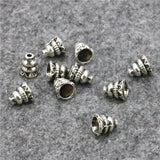 5PCS Copper Tower-Shape Gourd Lucky Beads 7x18mm