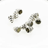 5PCS Copper Tower-Shape Gourd Lucky Beads 7x18mm