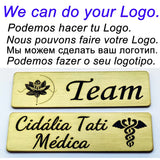 Custom Engraved Steel Brooches Pin Personalized Name Badges