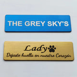 Custom Engraved Steel Brooches Pin Personalized Name Badges