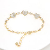 5PCS Heart Star CZ Zircon Bracelets Bangles Women Jewelry Dainty Bracelet