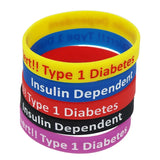 5PCS Diabetic Bracelets Medical Alert Type 1 Diabetes Insulin