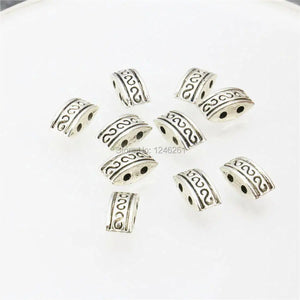 5PCS Double Hole Carved Lucky DIY Loose Finding Accessories Pendant