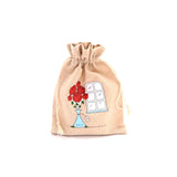 5PCS Cotton Drawstring Christmas Gift Bags Large Size