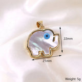 Elephant Shell Necklace Pendant Mother Of Pearl Woman Jewelry Accessories