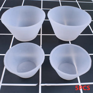 5PCS Epoxy Dispensing Cup Silicone Mold DIY Jewelry Making Tools