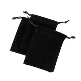 5PCS Flannel Jewelry Gift Bag Organza Pouches Drawstring Present Packaging