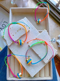 5PCS Colorful Rope Evil Eye Bracelet Couple Hand Jewelry