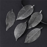 5PCS Colorful Leaf Pendant Charms For DIY Jewelry Making 40-60mm